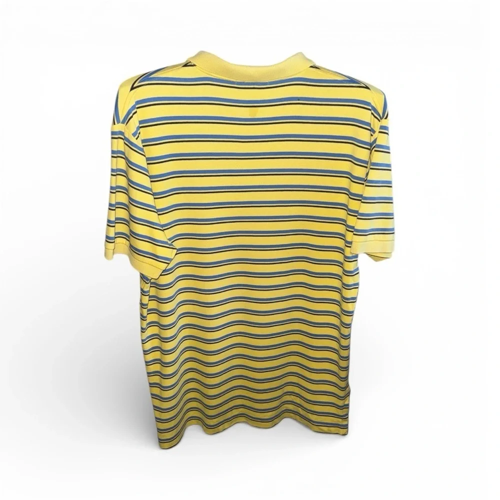 Polo Ralph Lauren Yellow Striped Polo Shirt Preppy Spring Summer Style Academia